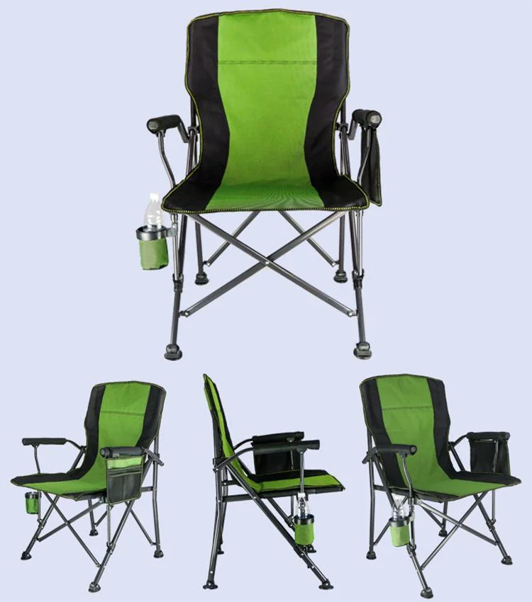 Chaises pliantes se pliantes de camping en métal de l'apesanteur portative et rangeable de tissu se reposant et menteur du tuyau d'acier 600d