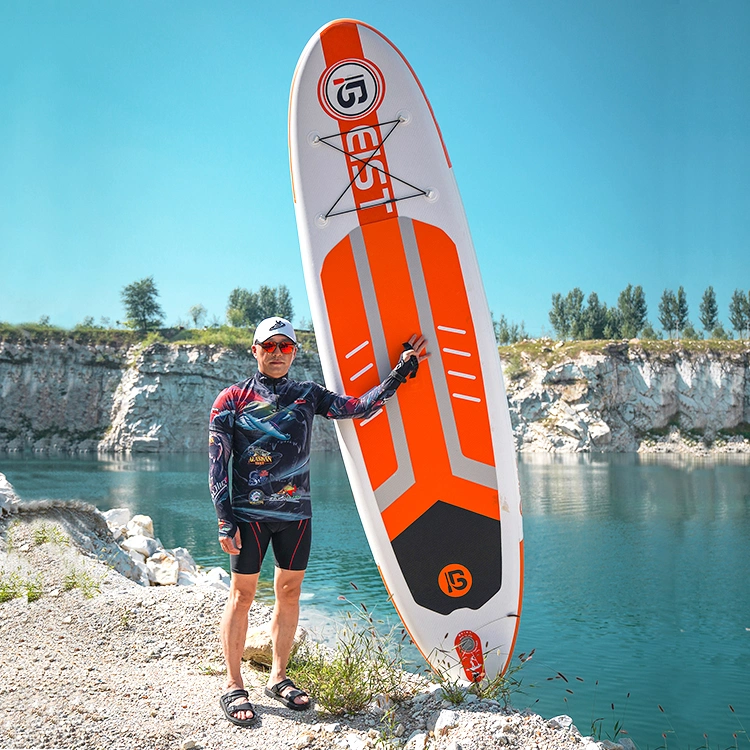 La taille faite sur commande se tiennent embarquent la planche de surf Longboard doux de Paddle Planche De Surf Inflatable 9FT de petite gorgée de Watersport