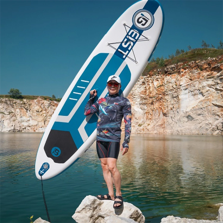 La taille faite sur commande se tiennent embarquent la planche de surf Longboard doux de Paddle Planche De Surf Inflatable 9FT de petite gorgée de Watersport