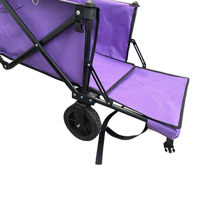 Quatre chariot de achat en acier de la roue 600D Oxford de tissu de poussée à chariot universel de chariot