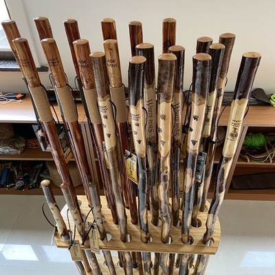 90x3cm Cane Chinese Totem Carving de marche en bois