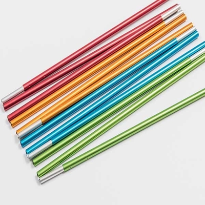 Alliage d'aluminium télescopant imperméable 6061/7075 de Polonais de tente avec une bande élastique