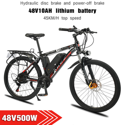Vélo électrique mou 60km, cycle électrique de batterie au lithium de cadre de queue de lithium de 13Ah 48V