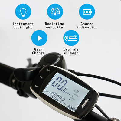 Bicyclette électrique molle de batterie au lithium du cadre 30-50Km/H 40Km/H de queue avec l'affichage mené