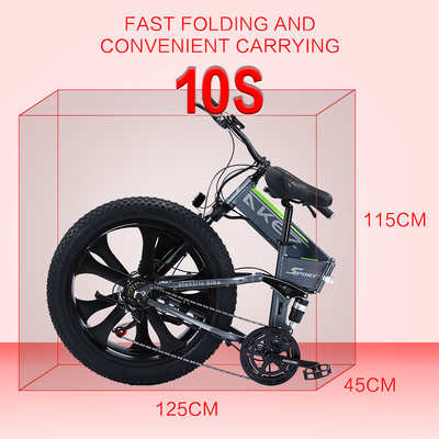bicyclette électrique de vitesse variable d'alliage de magnésium de batterie au lithium 40Km/H