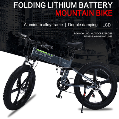Vélo électrique mou mené de batterie au lithium du cadre 40Km/H de queue d'alliage de magnésium d'affichage