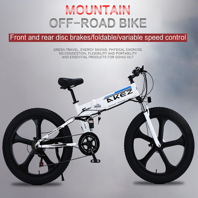 Bicyclette électrique pliable 60km de batterie au lithium d'alliage de magnésium