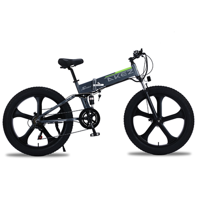 Bicyclette électrique pliable 60km de batterie au lithium d'alliage de magnésium