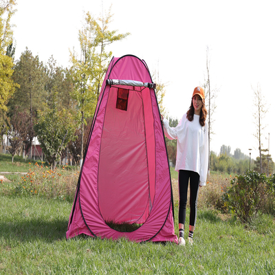 Tente de camping extérieure de douche de polyester portatif de loisirs