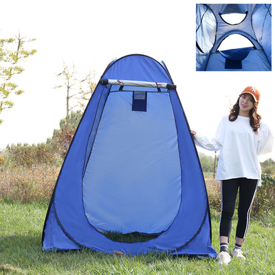 Le polyester 190T de preuve de vent sautent vers le haut de la tente de douche, clôture extérieure de camping de douche