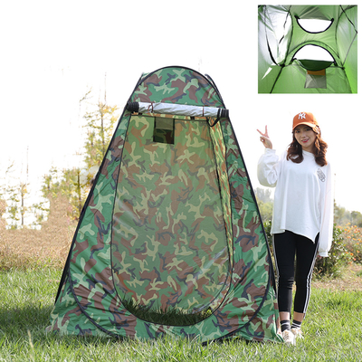Le polyester 190T de preuve de vent sautent vers le haut de la tente de douche, clôture extérieure de camping de douche