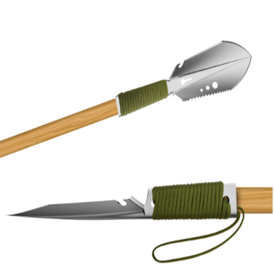 Pelle campante à jardin d'outils de bricolage tactiques principaux de survie de l'autodéfense 8in