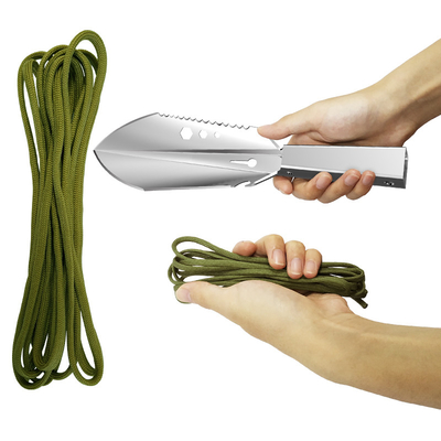 Pelle campante à jardin d'outil d'alliage d'aluminium d'outils de bricolage multifonctionnels de survie