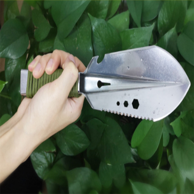 Pelle campante à jardin d'outil d'alliage d'aluminium d'outils de bricolage multifonctionnels de survie