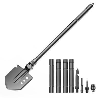 Pelle extérieure multifonctionnelle à autodéfense, pelle multifonctionnelle tactique à survie de 76cm