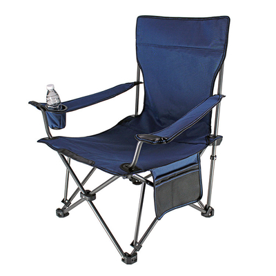 chaise ajustée portative et rangeable du tissu 600D de cadre de plage en métal de pêche avec Carry Bag