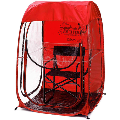 Tente à une seule couche de cosses de temps de tissu du fil d'acier 210D Oxford d'abri de Sun