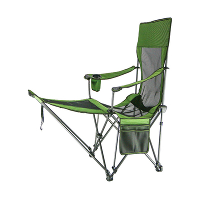 Chaises pliantes campantes s'asseyantes et menteuses en métal rangeable portatif de tissu du tuyau d'acier 600D