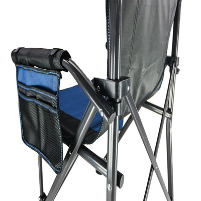 Se reposer portatif et rangeable de tissu en métal 600D et enfants menteur de chaises de partie pliant la chaise de camping