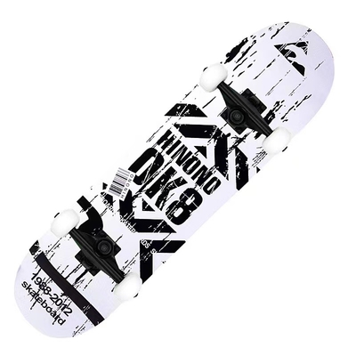 Le bois en bois Off Road de plate-forme de roue d'unité centrale de sable d'érable de 7 couches font de la planche à roulettes soutenant le noir