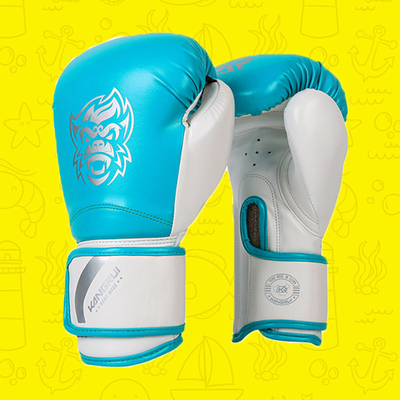 Gants en cuir professionnels d'unité centrale EVA Topten Custom Printed Boxing respirables
