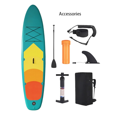 Planche de surf faite sur commande gonflable de support de stockage de planche de surf de NSP avec l'anti glissement Eva Foot Pads